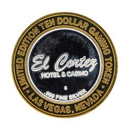 .999 Silver El Cortez Hotel and Casino $10 Casino Limited Edition Gaming Token