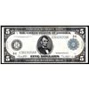 Image 1 : 1914 $5 Large Size Federal Reserve Note