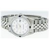 Image 9 : Rolex Mens Stainless Steel Sapphire and Diamond Datejust Wristwatch