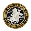 Image 1 : .999 Silver Chief Medicine Crow $10 Casino Limited Native American Series Gaming