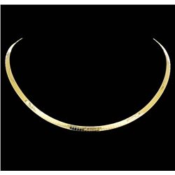 14KT Yellow Gold Omega Necklace