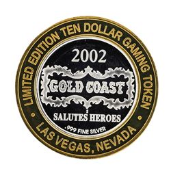 .999 Silver Gold Coast Las Vegas $10 Casino Limited Edition Gaming Token