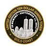 Image 2 : .999 Silver Gold Coast Las Vegas $10 Casino Limited Edition Gaming Token