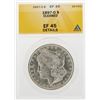 Image 1 : 1897-O $1 Morgan Silver Dollar Coin Cleaned ANACS EF45 Details