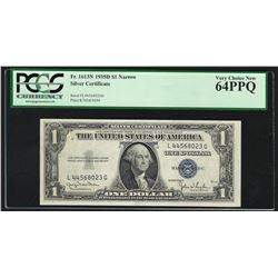 1935D $1 Narrow Silver Certificate Note PCGS Very Choice New 64PPQ