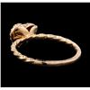Image 3 : 14KT Rose Gold 0.30ctw Diamond Ring