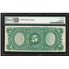 Image 2 : 1869 $5 Legal Tender Rainbow Note PMG CU63