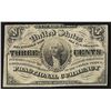 Image 1 : March 3, 1863 3 Cent 3rd Issue Fractional Note