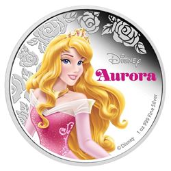 2015 $2 Disney Princess Aurora .999 Fine Silver Proof Coin