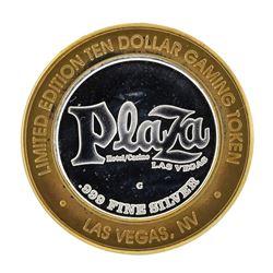 .999 Silver Plaza Hotel and Casino Las Vegas Nevada $10 Casino Limited Edition G