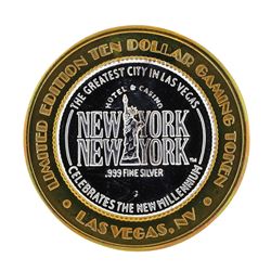 .999 Silver New York New York Hotel and Casino $10 Casino Limited Edition Gaming