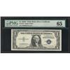 Image 1 : 1935G $1 with Motto Silver Certificate Note PMG Gem Uncirculated 65
