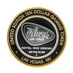 .999 Silver Plaza Las Vegas, NV $10 Casino Limited Edition Gaming Token