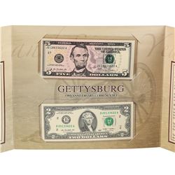 2009 Gettysburg 150th Anniversary 2 piece Currency Set