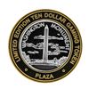 Image 1 : .999 Silver Plaza Las Vegas, NV $10 Casino Limited Edition Gaming Token