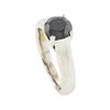 Image 4 : 14KT White Gold 1.28ct Black Diamond Ring
