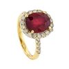 Image 4 : 14KT Yellow Gold 5.78ct Ruby and Diamond Ring