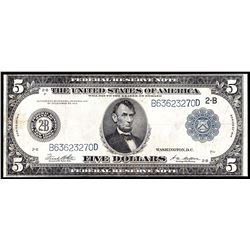 1914 $5 Large Size Federal Reserve Note