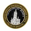 Image 2 : .999 Silver Delta Saloon Gaming Slots Museum $10 Casino Limited Edition Gaming T