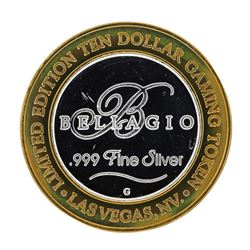 .999 Silver Bellagio Las Vegas Nevada $10 Casino Limited Edition Gaming Token