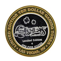 .999 Silver Sheas Casino $10 Casino Limited Edition Gaming Token