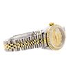Image 3 : Ladies Two-Tone Rolex Datejust Watch with Diamond Bezel & Dial