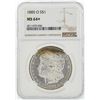 Image 1 : 1885-O $1 Morgan Silver Dollar Coin NGC MS64+