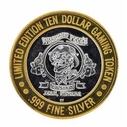 .999 Silver Whiskey Petes Casino Jean Nevada $10 Casino Limited Edition Gaming T