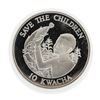 Image 2 : 1989 Zambia 10 Kwacha Save the Child Silver Proof Coin