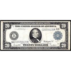 1914 $20 Large Size Federal Reserve Note