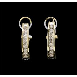 14KT Yellow Gold 1.00ctw Diamond Earrings