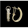 Image 2 : 14KT Yellow Gold 1.00ctw Diamond Earrings