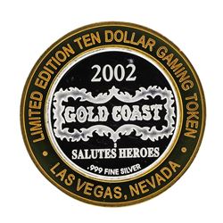 .999 Silver Gold Coast Las Vegas Nevada $10 Casino Limited Edition Gaming Token