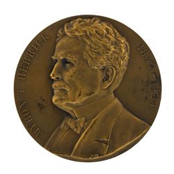 1914 French WWI Ambassador Herrick Bronze Ship Medal