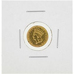 1857 $1 Indian Princess Head Gold Dollar Coin Type 3