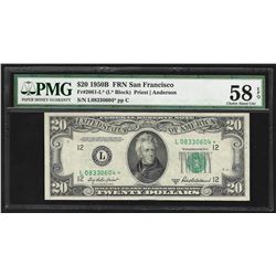 1950B $20 Federal Reserve STAR Note PMG Choice AU 58EPQ