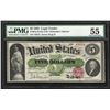 Image 1 : 1862 $5 Legal Tender Note FR# 61a PMG AU55