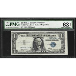 1935A $1 Silver Certificate STAR Note PMG Choice Uncirculated 63EPQ