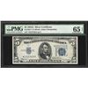 Image 1 : 1934A $5 Silver Certificate STAR Note PMG Gem Uncirculated 65EPQ