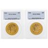 Image 1 : Lot of (2) 1904 $20 Liberty Head Double Eagle Gold Coins PCGS MS64