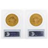 Image 2 : Lot of (2) 1904 $20 Liberty Head Double Eagle Gold Coins PCGS MS64