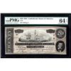 Image 1 : 1864 $20 The Confederate States of America Note PMG 64EPQ