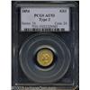 Image 1 : 1854 G$1 Type Two AU53 PCGS.