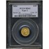 Image 3 : 1854 G$1 Type Two MS62 PCGS.