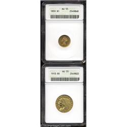 1913 Half Eagle AU55 ANACS,
