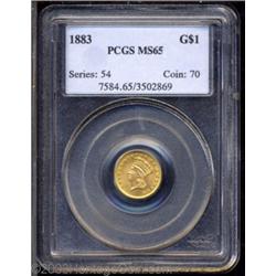 1883 G$1 MS65 PCGS.