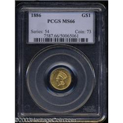 1886 G$1 MS66 PCGS.