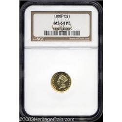 1888 G$1 MS64 Prooflike NGC.