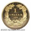 Image 2 : 1863 G$1 PR66 Cameo NGC.