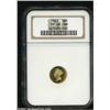 Image 3 : 1863 G$1 PR66 Cameo NGC.